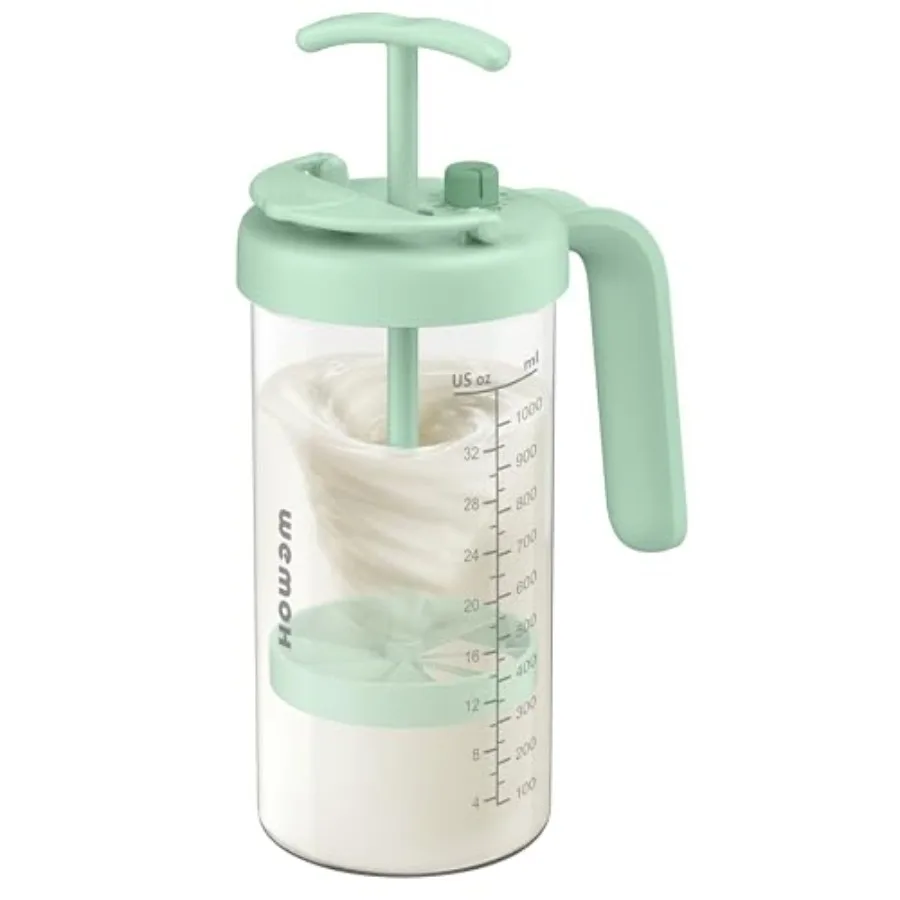 

Borosilicate Glass Formula Mixing Pitcher 32oz True Mixing Capacity, Time Dial for Freshness Tracking, Dishwasher-Safe, BPA-Fre