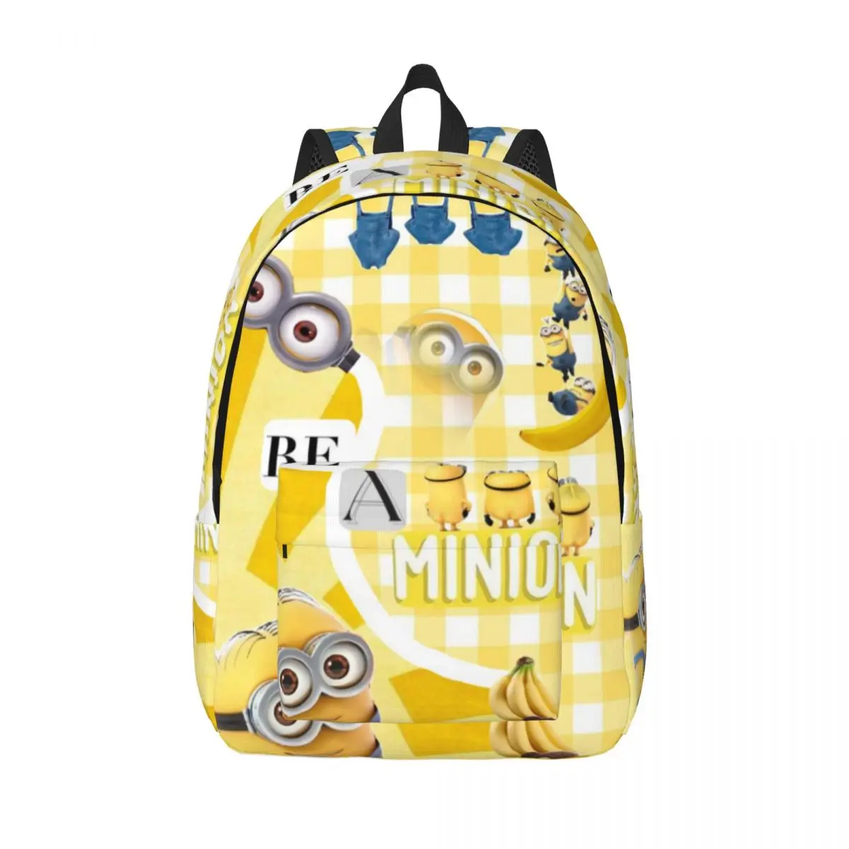 

M-Minions Printed Lightweight Casual Schoolbag For School, Outdoor, Shopping, Office 15.7in 17.7in