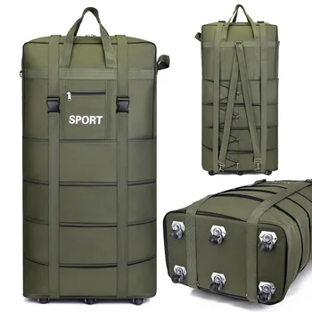 Wasserdichte Reisetasche Teleskop-Check-in-Tasche mit großer Kapazität und zusammen klappbarem Gepäck aufbewahrung paket für Männer und Frauen