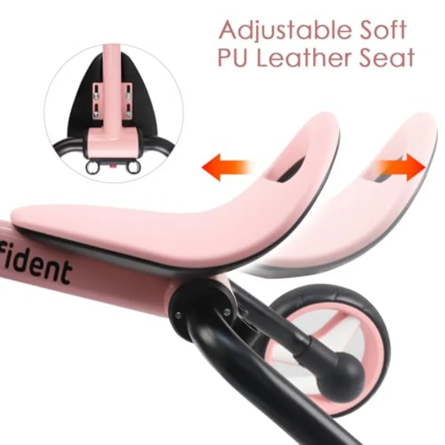 دراجة ثلاثية العجلات 4 في 1 للأطفال الصغار من سن 2 إلى 5 سنوات، دراجة ثلاثية العجلات قابلة للطي للأطفال الصغار مع مقعد قابل للتعديل ودواسة قابلة للإزالة، Baby B #4