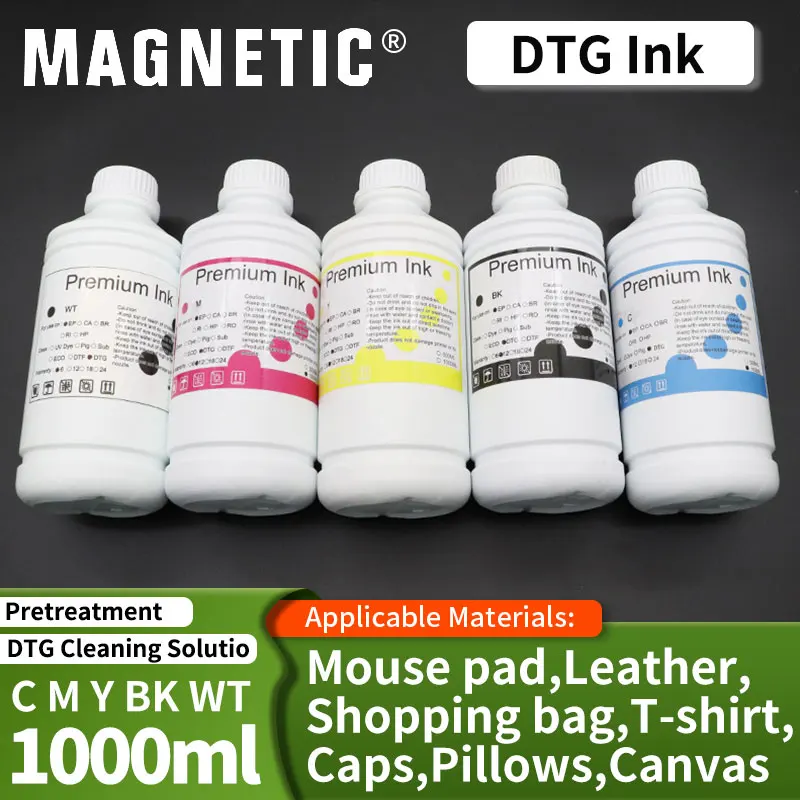 bulk dtg tinta textil compativel para epson p800 p807 p808 r1800 r1900 r2000 r2880 r2400 r3000 r3880 impressora texturizada 1000ml 01