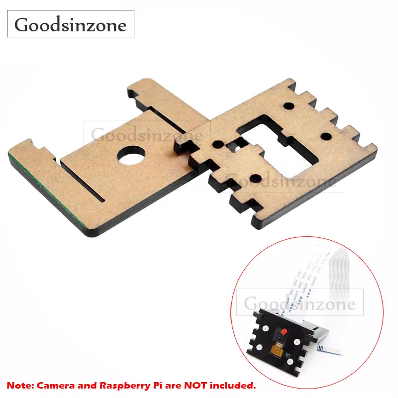 

Adjustable Raspberry Pi Camera Mount Bracket - Black Acrylic Holder for Pi Zero W, Pi 3 Camera Module