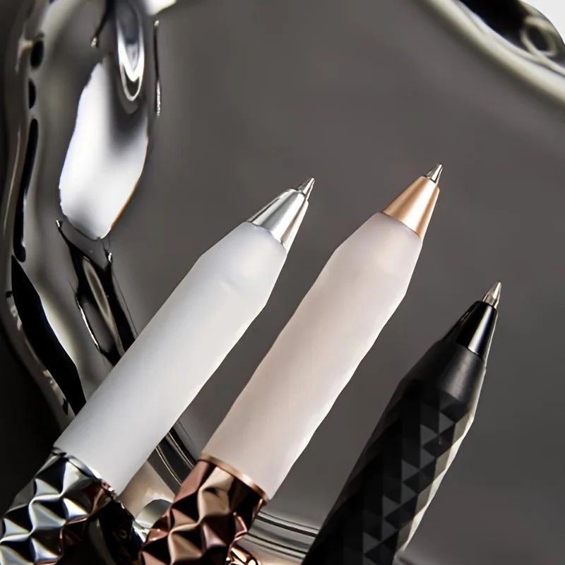 Geometric Deformation Decompression Diamond Motion Gel Pen 0.5mm Black Quick Drying Niche Cool Trend Sub Bullet