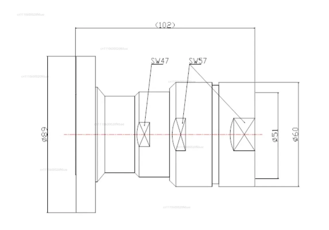 IF70-1-5/8 RF Coaxial Connector - 1-5/8 EIA 4-Hole Flange Adapter for 1-5/8 Cable