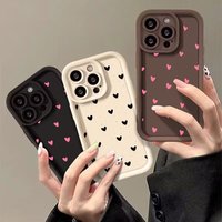 Pink Love Heart Phone Case For Huawei Honor 70 90 200 300 Pro 8X X9 X7 10i MAGIC 6 PRO Nova Y70 Y61 Y90 7 9 10 Pro 10SE Cover