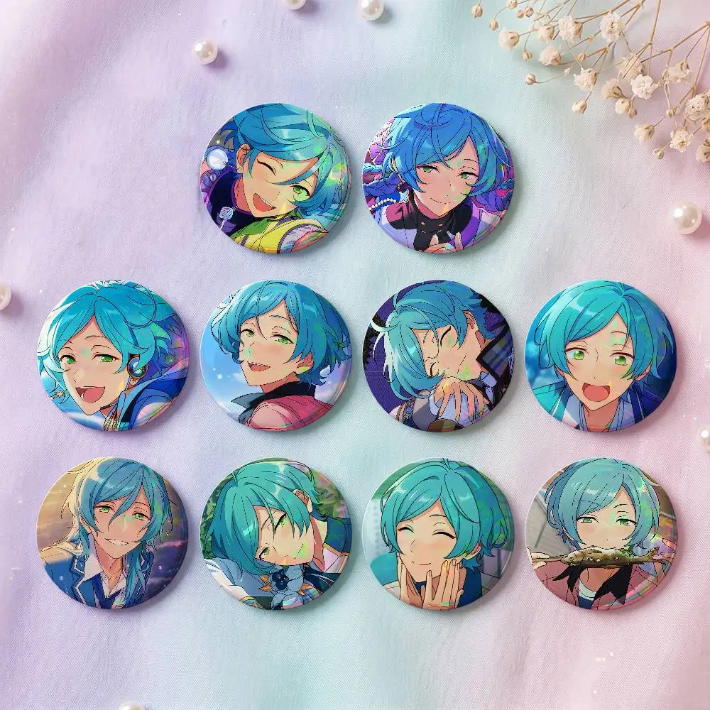 Kanata Shinkai Anime Figure Badges Button Round Creative Pin Brooch Badge Bag Decor Accessories Fans Collect Friends Gifts