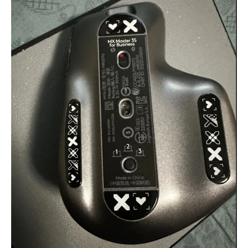 2.5D Curved Edge Glass Mouse Feet Skates, Smooth Durable Pads Fit Logitech MX Master 3 & 3S Mouse Accessories