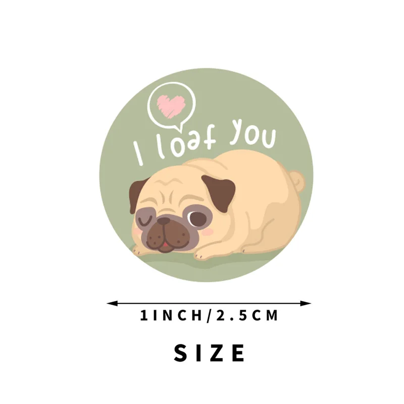 500pcs Cartoon Animal Stickers for Kids 6 Designs Pattern Dogs Classic Toys Sticker School Teacher Reward Sticker Stationery