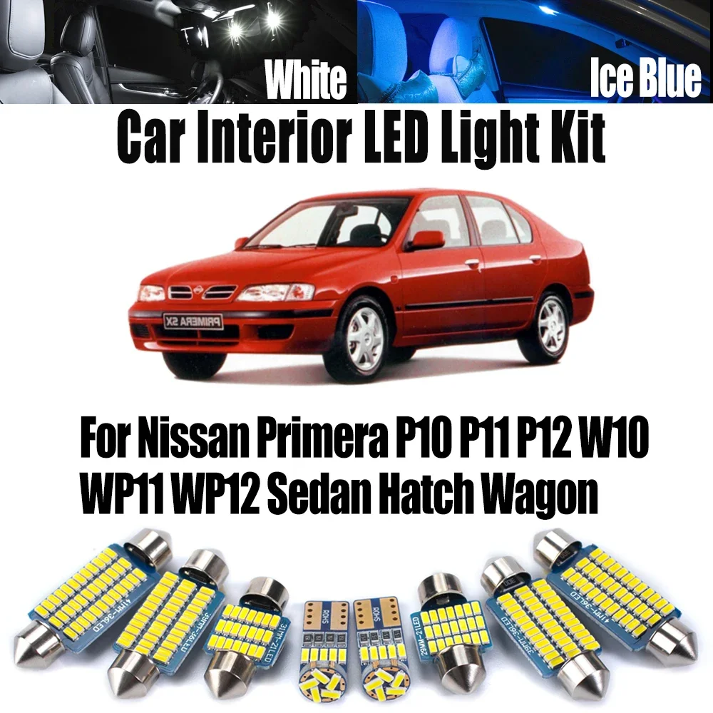 

Canbus LED Interior Map Dome Trunk Light Kit For Nissan Primera P10 P11 P12 W10 WP11 WP12 Sedan Hatch Wagon Car Ceiling Bulbs