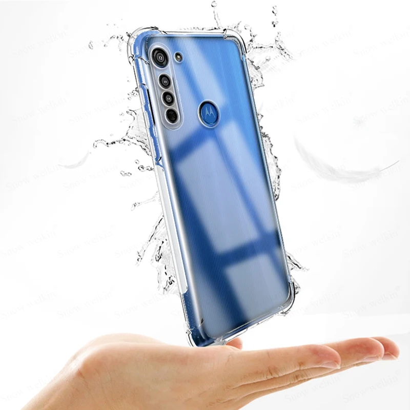 Airbags Buffer Full Protection Case For Motorola Moto G9 G8 G7 G6 Plus Power Play Lite Clear Soft TPU Shockproof Back Case Cover