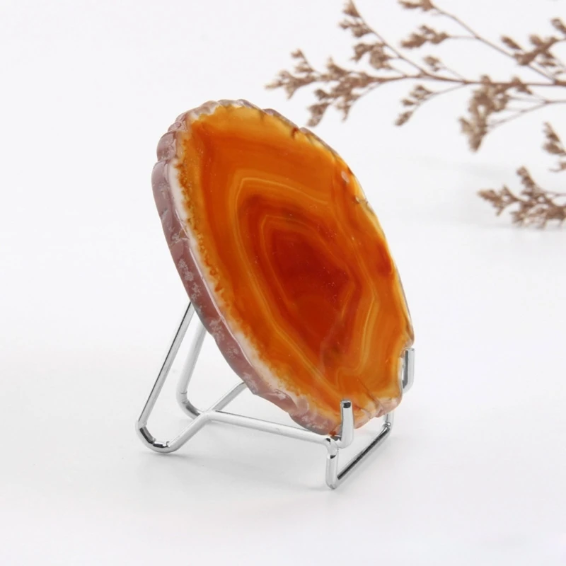 E15E Display Bracket Decorative Phone Iron Display Stand Bracket Gemstone-Mineral Holder Stand Photo Holder Display-Case