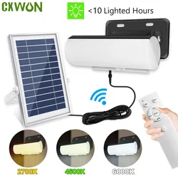 Outdoor Solar Lamp Motion Detector Dimmable 2700K/4500K/6000K Indoor LED Light with 5m Cable Waterproof Solar Spotlight