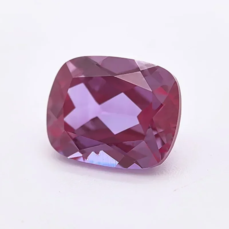 

Top Lab Grown Stone Alexandrite Rectangle Cushion Shape Purple Color Charms Selectable AGL Certificate for Diy Jewelry Making