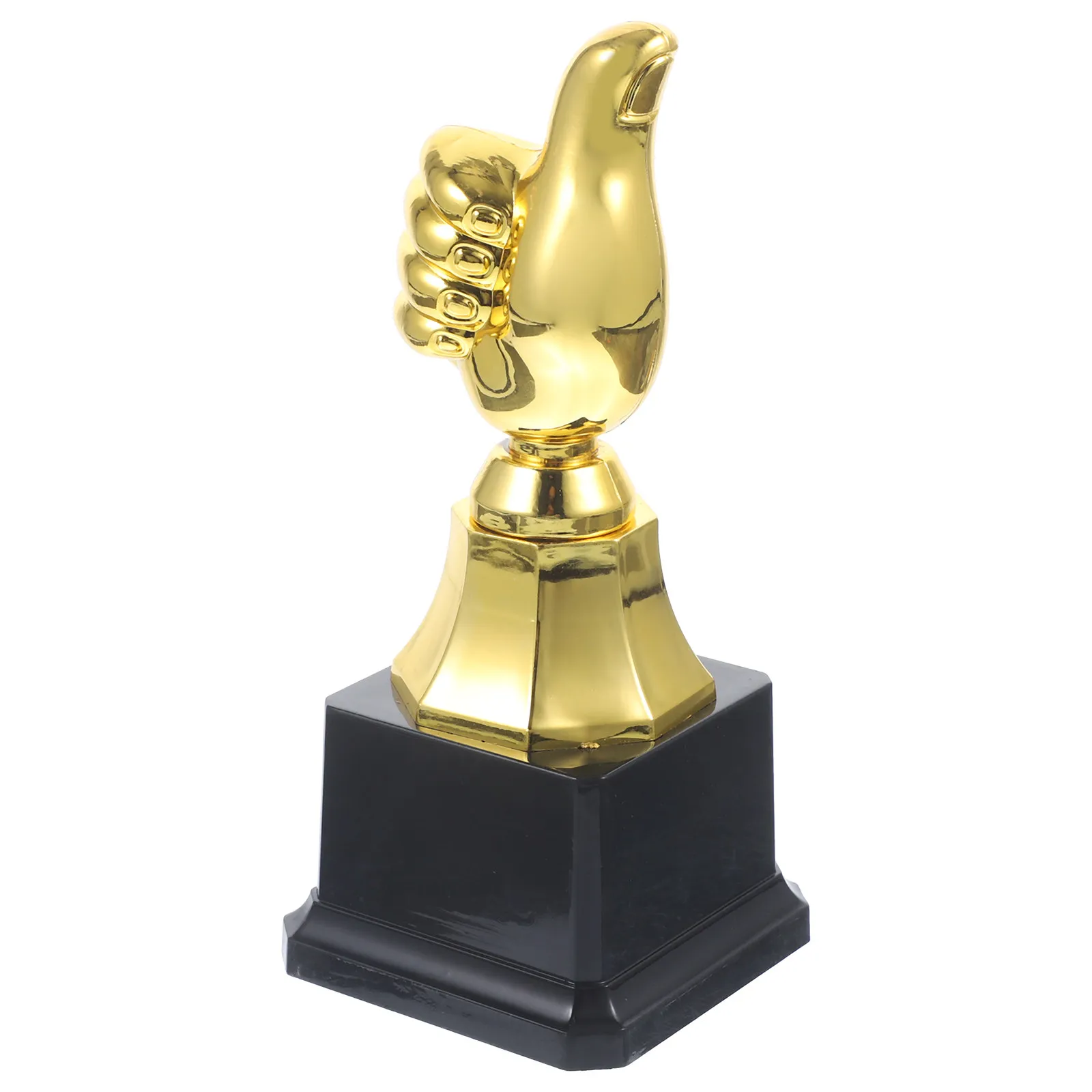 1Pcs Plastic Thumb Trophy Black Base Design Award Souvenir for Parties Schools Birthdays Team Events Encouragement Trophy