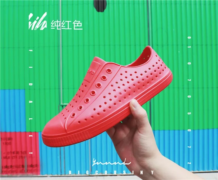 EVA Anti-slip Sports Sandals Slipper Big Child Sandal Unisex Garden Hole Shoe Summer Men Women Sandals Beach Wading Hollow Shoes image 3