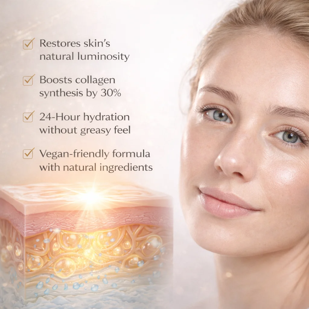 Kupferpeptide GHK-Cu Rindertalg für die Haut, Blauer Balsam mit Kupferpeptiden, Manuka-Honig & Vitamin E, Natürlicher Gesichtspflegestift – Detail 3
