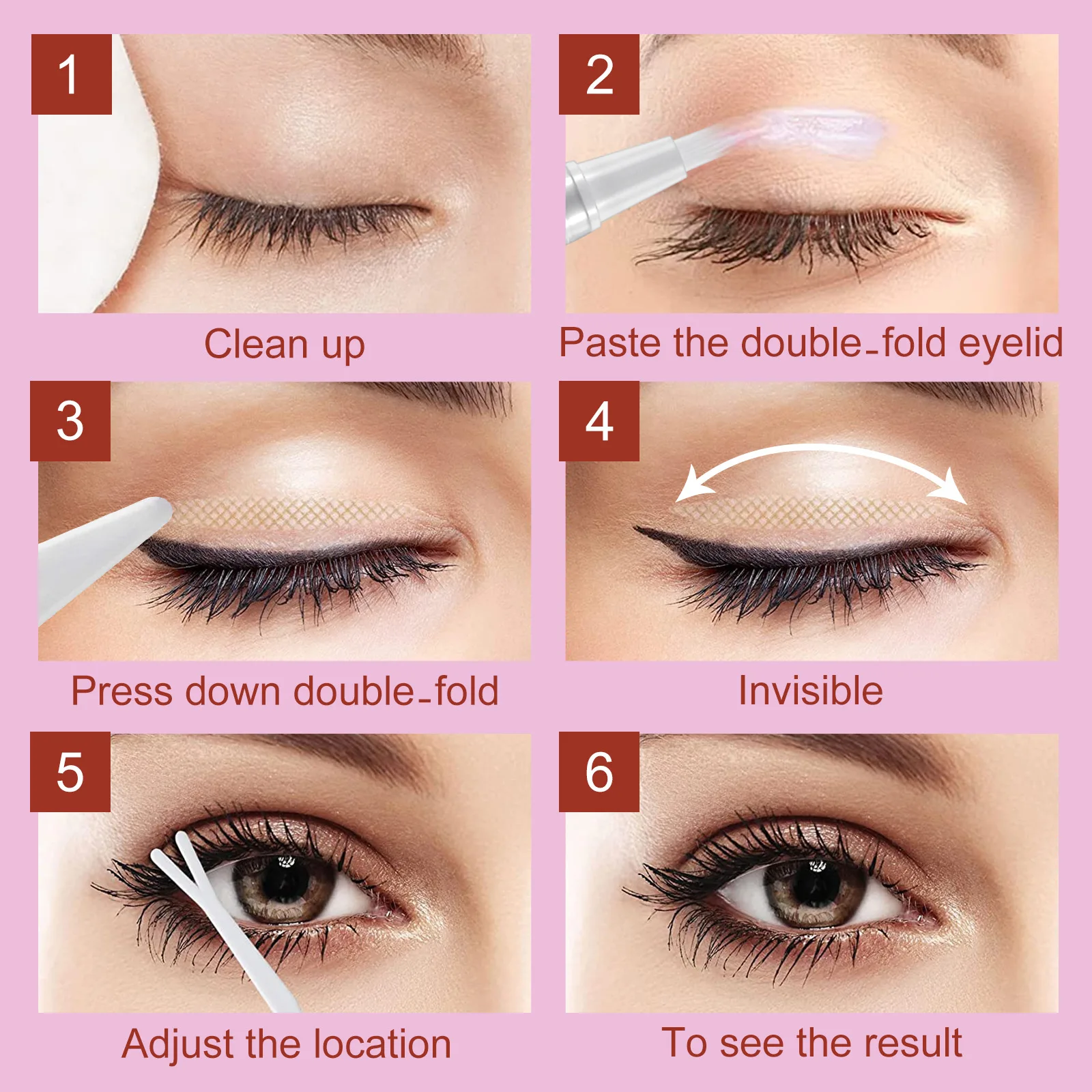 Invisible Double Eyelid Stickers Natural Invisible And Long-lasting Shaping Big Eye Beauty Tapes For Single Eyelid Person