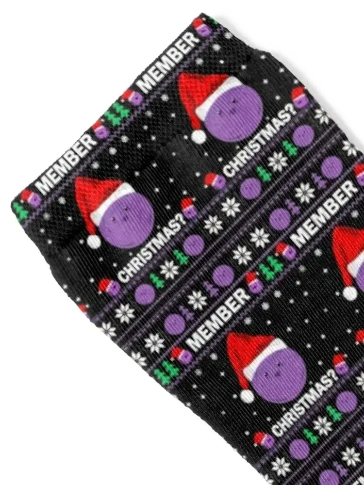 Member Berries Christmas Gift Halloween Day, Thanksgiving, Christmas Day Socks snow basketball hiphop Ladies Socks Men's