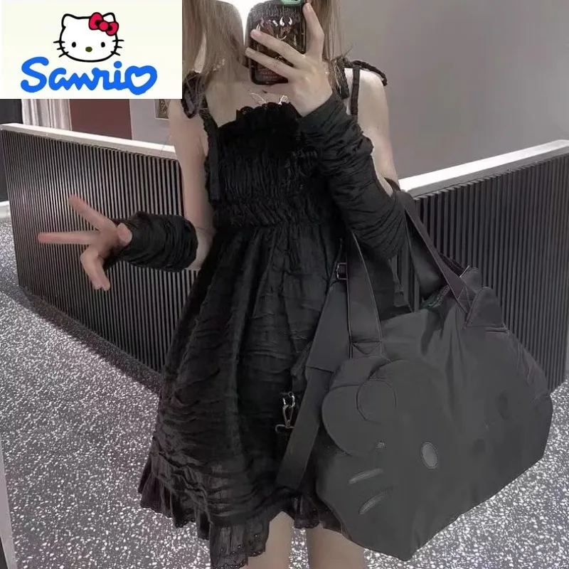 

Sanrio модная большая вместительная дорожная и деловая сумка для багажа для женщин, милый пуловер с принтом Hello Kitty, сумка