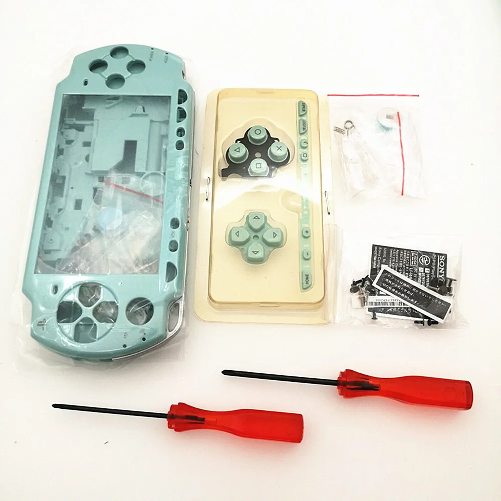 

Light Green Full Housing Shell Case Cover With Buttons For PSP 2000 Console Case Cover Kit