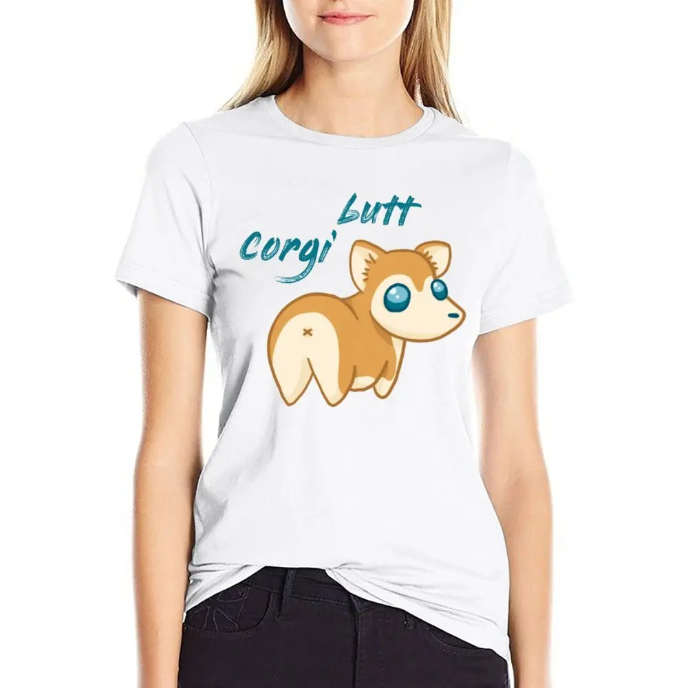 Perros Pembroke Corgi I The Cutest Dog Harajuku T-shirt Move T-shirts Funny Funny Novelty Aactivity Competition