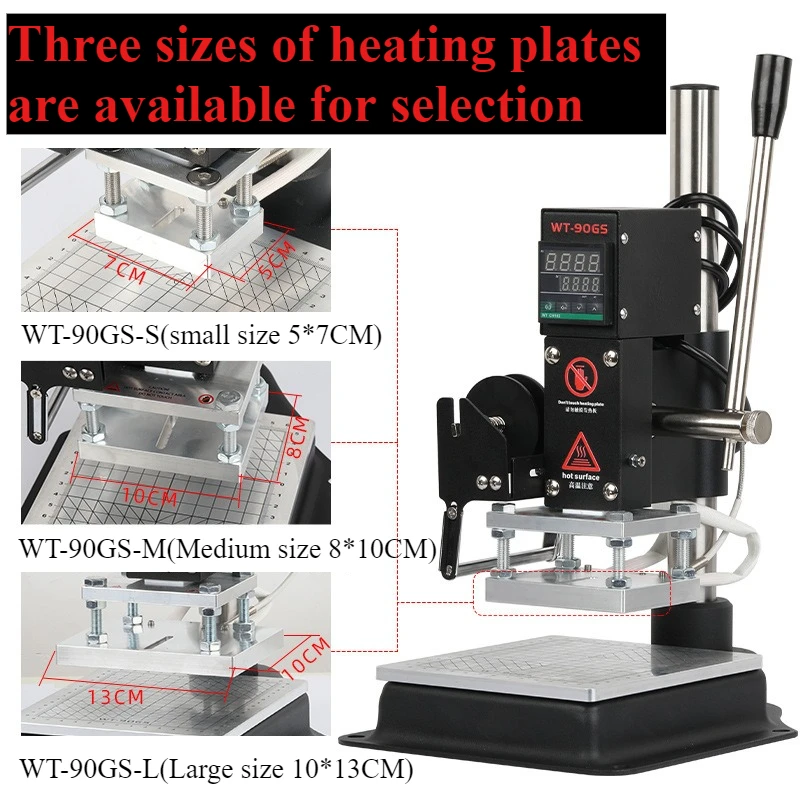 소형 데스크탑 수동 로고 핫 스탬핑 기계 목재 상표 엠보싱 브랜드 인덴테이션 기계 PU 가죽 핫 인덴테이션