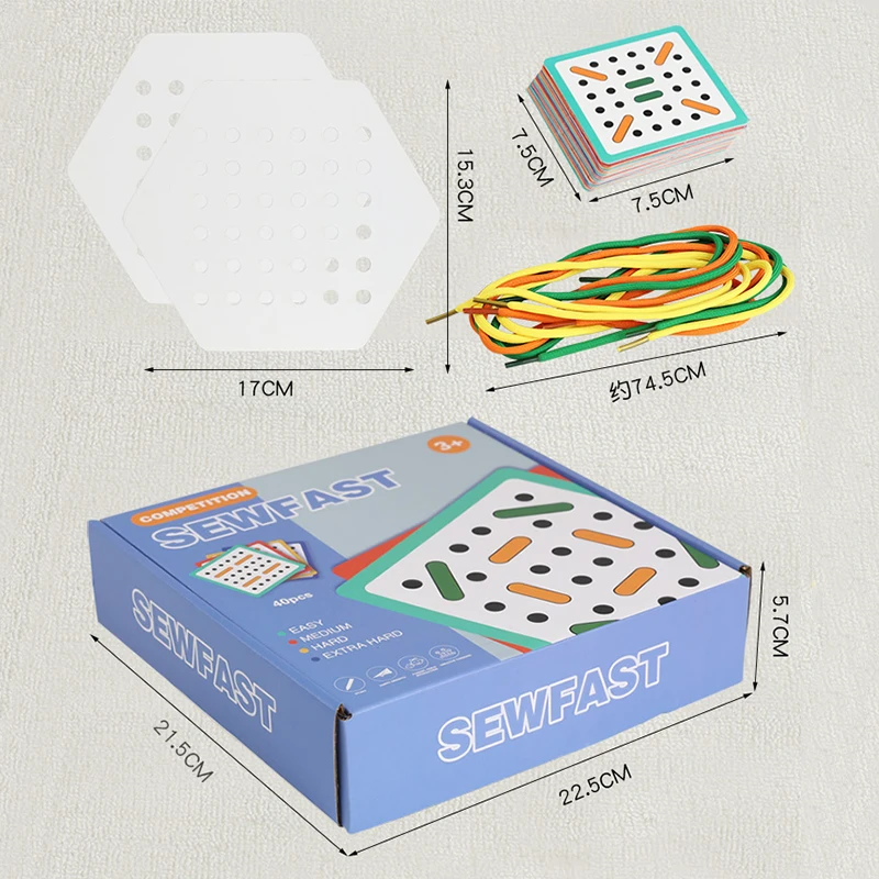 子供モンテッソーリ木のおもちゃロープボード微細運動能力トレーニングパズル論理的思考ソーシャルゲーム子供のための早期教育支援