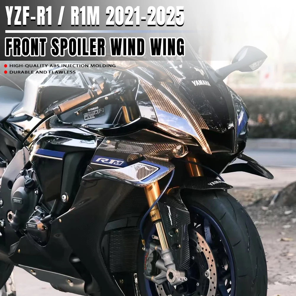 

For YAMAHA YZF-R1 2020-2025 Front spoiler Lower spoiler flank R1 R1M 2021 2022 2023 2024 Side Wing Side spoiler FRONTAL SPOILERS