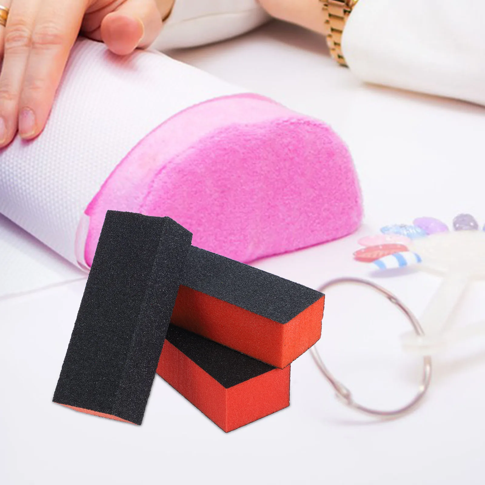 

Nail S Files 3 Sides Black ange Square Design Buffer Block for Natural Nails Shaping Polish Manicure Supplies Nail Salon