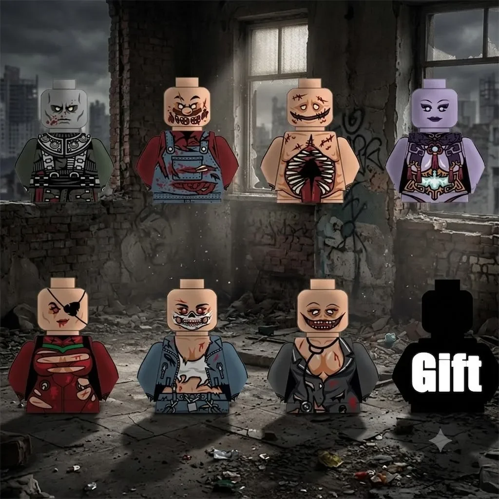 Bausteine Zombie-Armee Minifiguren – Halloween-Horror-Figurenset, gruseliges Bausteinspielzeug als Geburtstagsgeschenk für Jungen – Detail 1