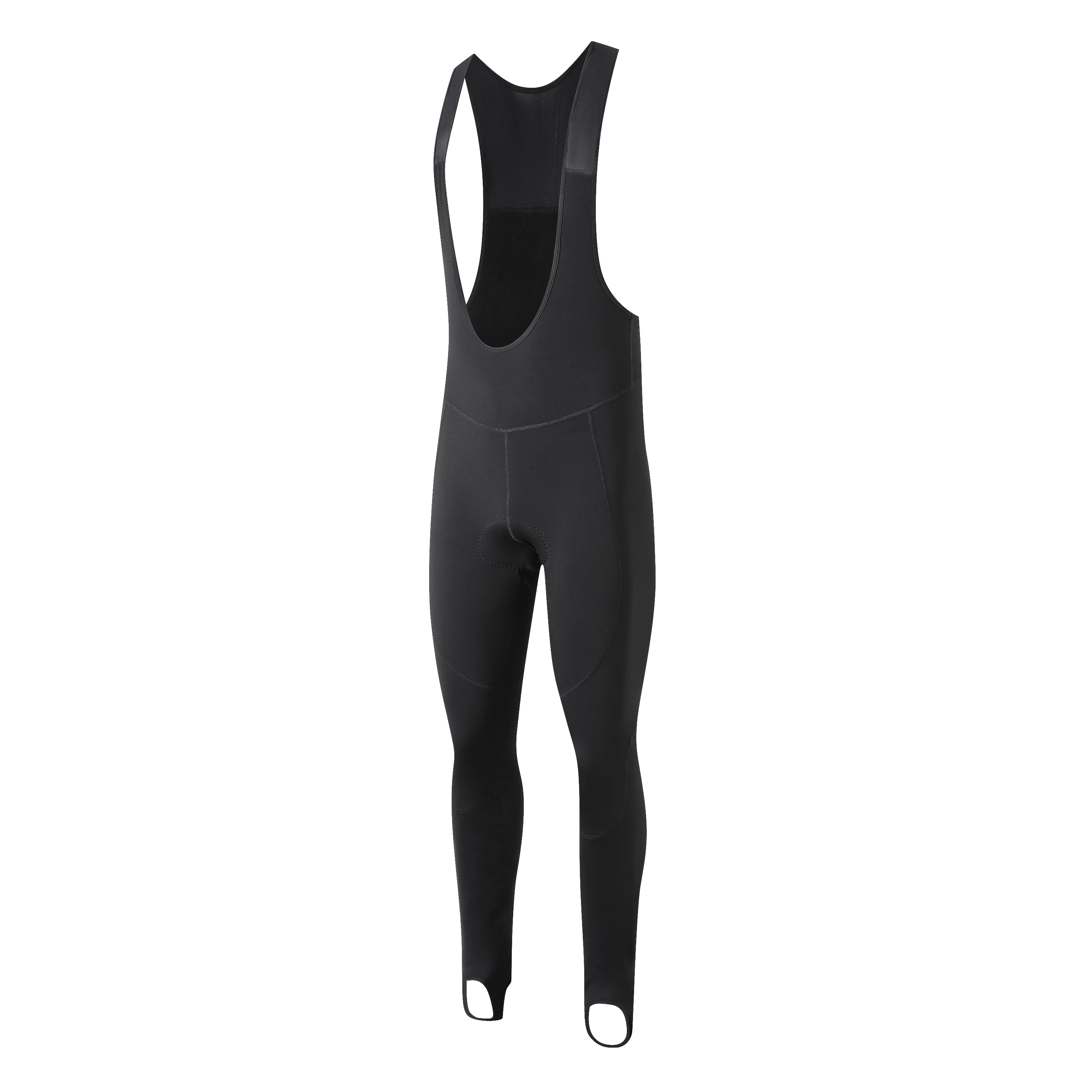 YKYWBIKE Thermische Winter‑Radhose mit Steg Atmungsaktiv Warm Trägerhose für Rennrad MTB Kaltwetter‑Fahrten 5‑15°C – Detail 5