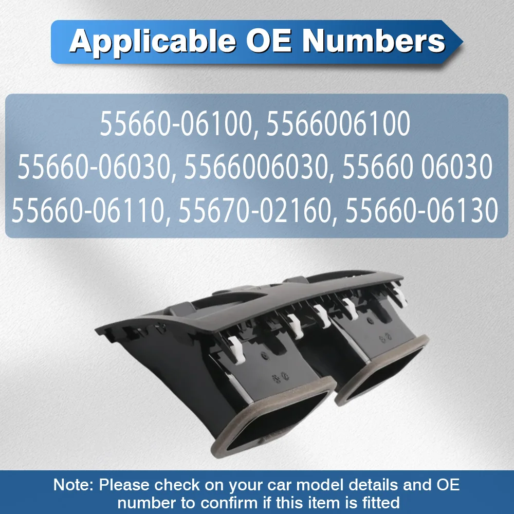 

For Toyota Camry 2007-2013 Front Center Air Vent Outlet Assembly 55660-06030, 5566006030