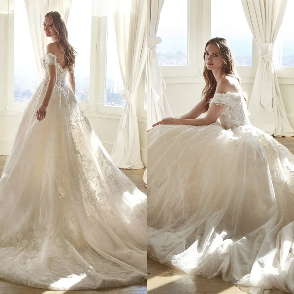 

Customized Elegant White Organza Wedding Dress Exquisite Strapless Sleeveless Bridal Party Formal Zipper Back Vestido De Novia
