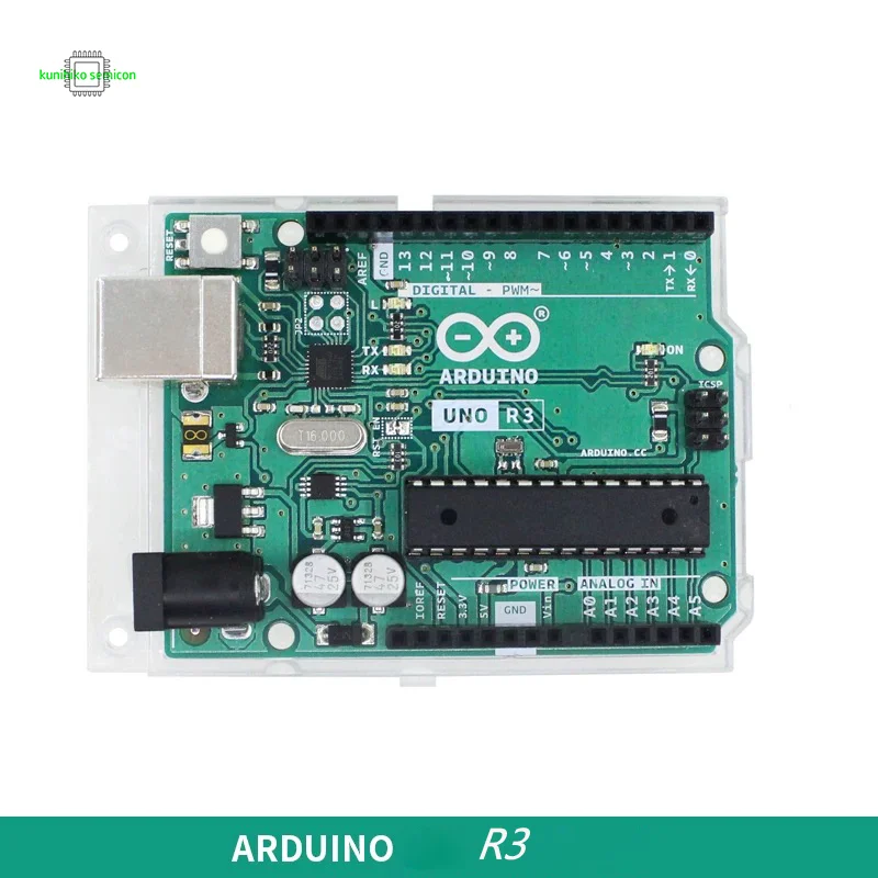 

Arduino UNO R3, плата ATmega328P, микроконтроллер, макетная плата, совместима с Arduino IDE, USB-кабель, электроника своими руками