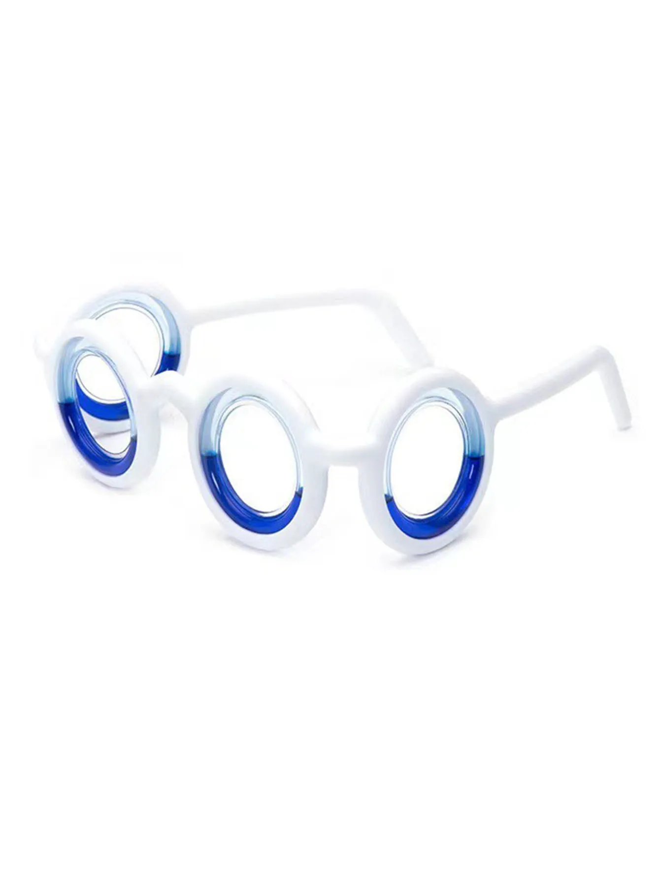 Motion Sickness Glasses with Storage Box, 360° Liquid Balance Anti-Nausea Travel Eyewear for Adults Kids Car Boat Plane Cruise
