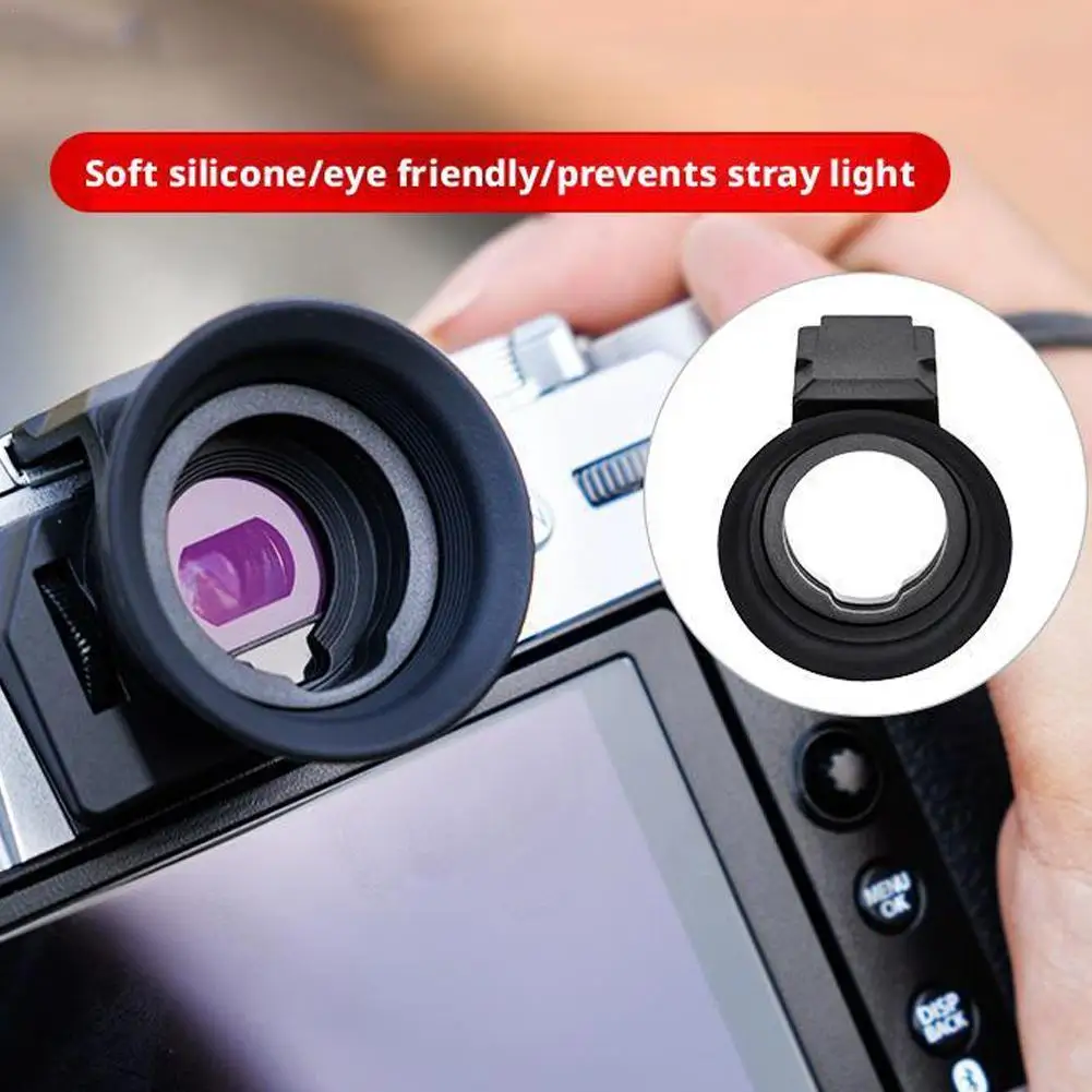 

Long Soft Viewfinder Eyecup Eyepiece For Fujifilm X-S20/X-S10/X-T200 Cameras Eye Cup Viewfinder Hook Black