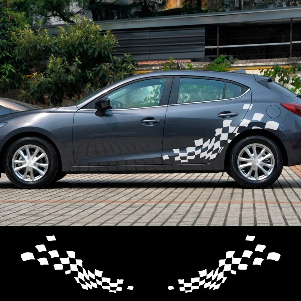 

Car Door Side Vinyl Lattice Stickers For Mazda Axela Atenza 3 6 MS MPS Demio CX-5 CX5 CX-3 CX3 Auto Body Decoration Accessories