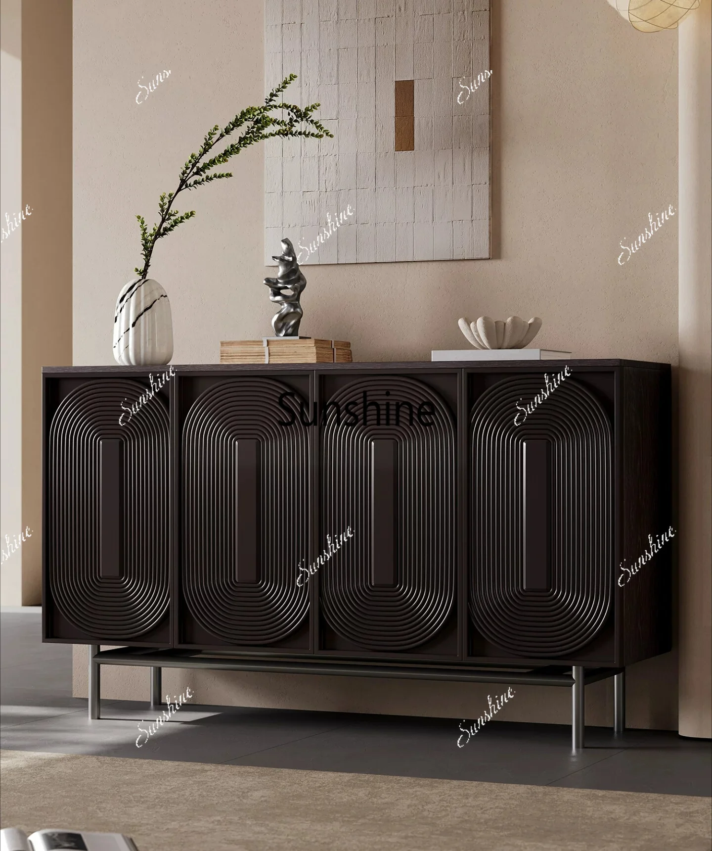 Home front door, living room shoe cabinet, home door solid wood locker