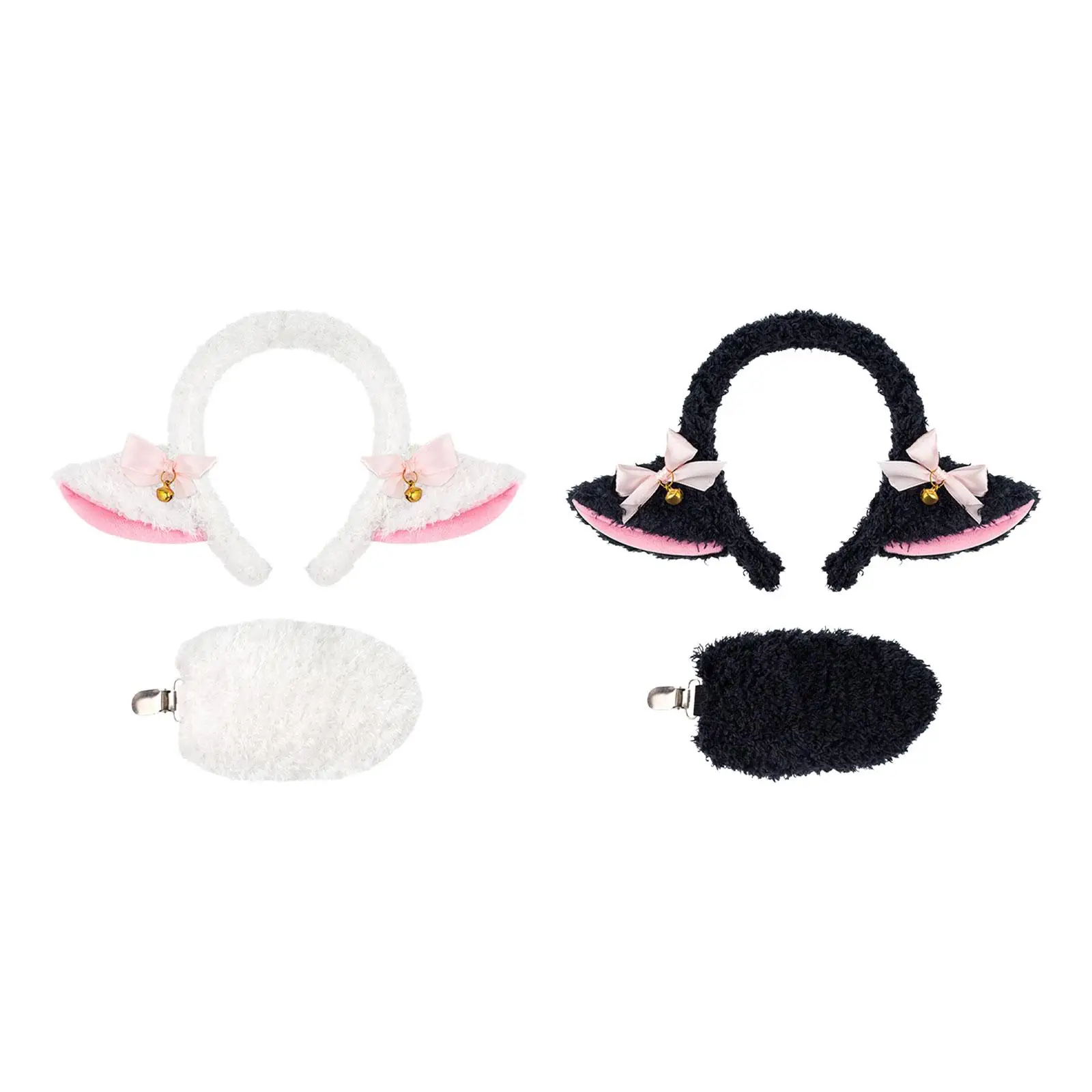 Lamb Ears and Tail Sheep Headband for Role Play Photo Props Performance