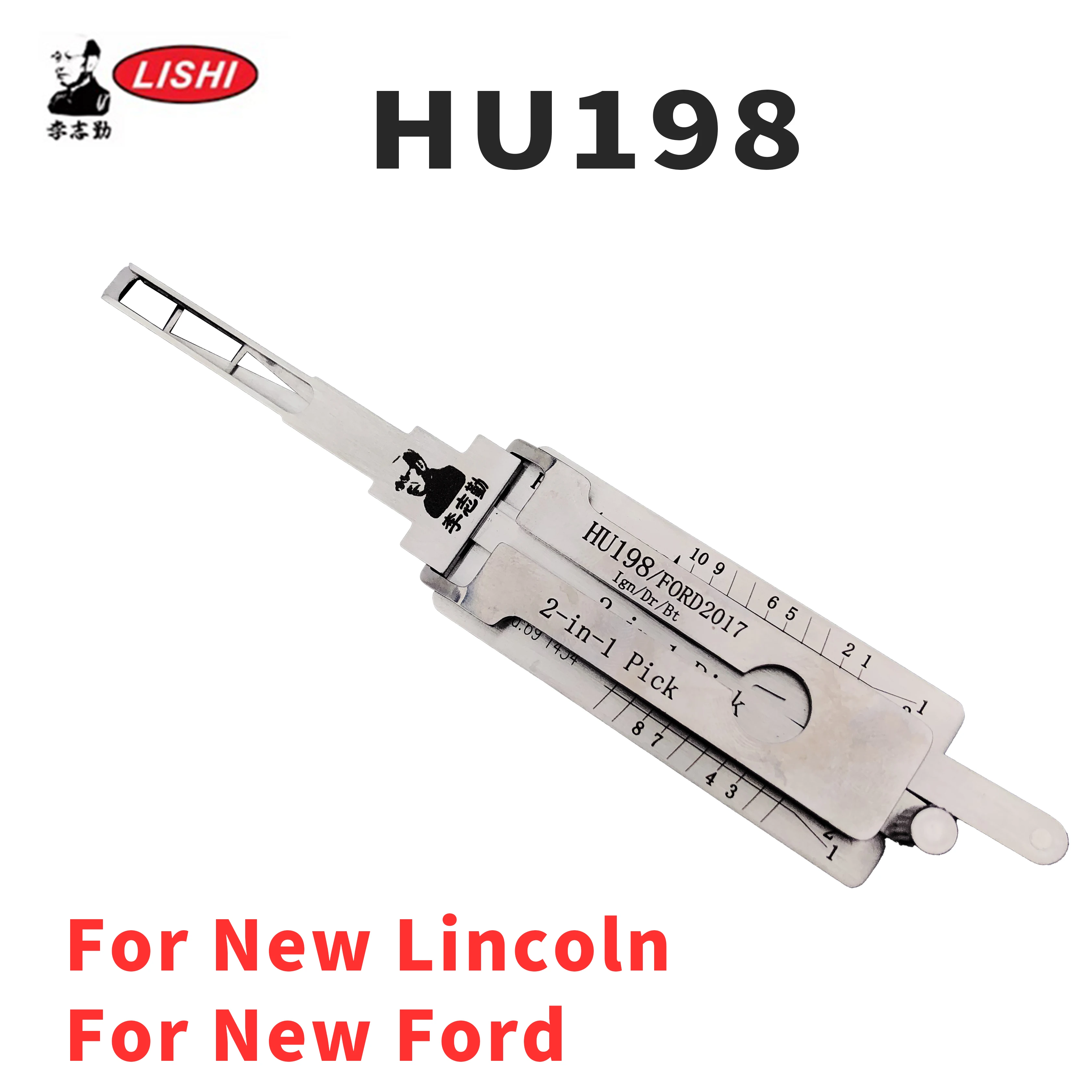 HU198 LISHI 2IN1 For New Ford Lincoln HU198_FORD2017 Lock Pick Tool Locksmiths tool