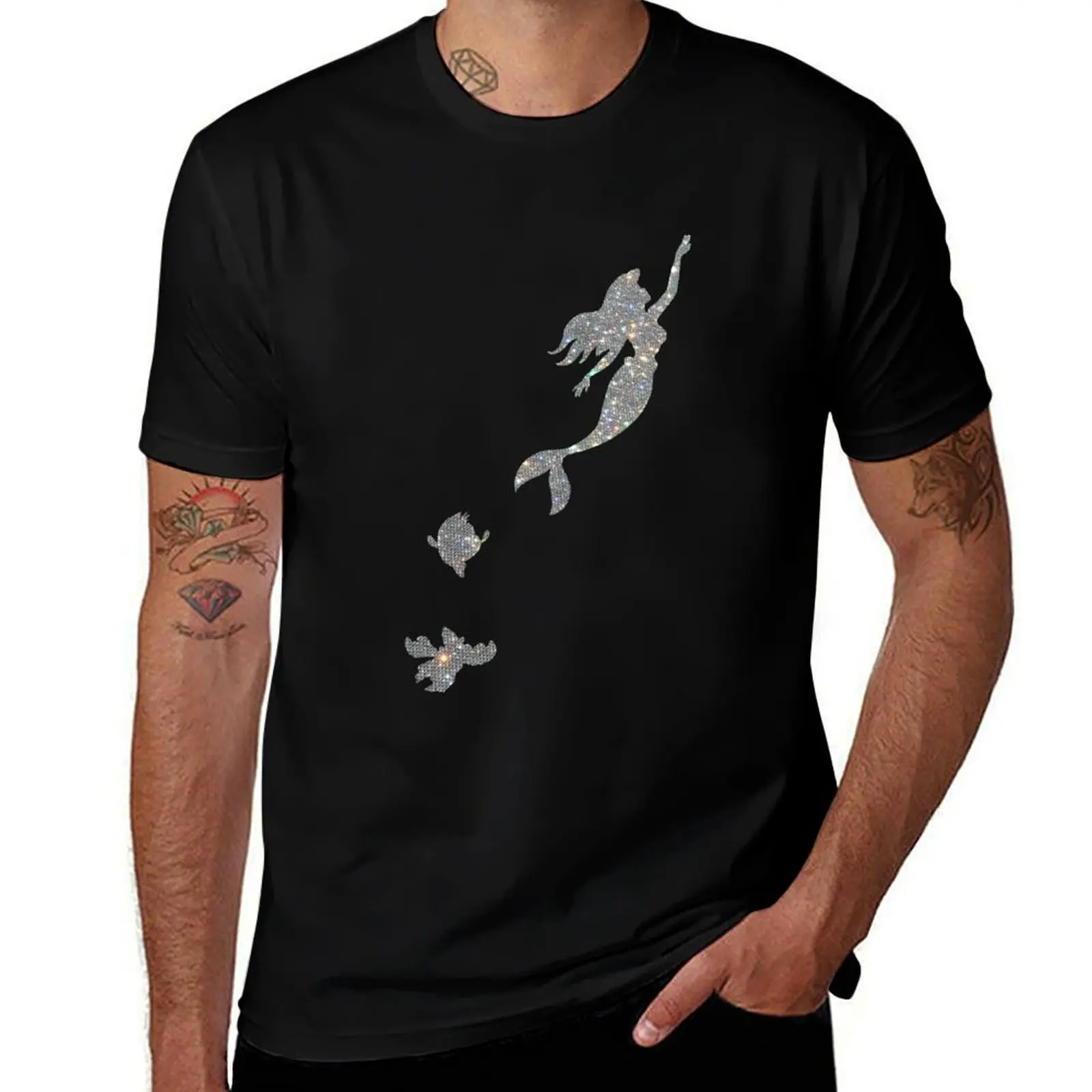 

Mermaid and friends T-Shirt essential t shirt man clothes Men's t-shirts