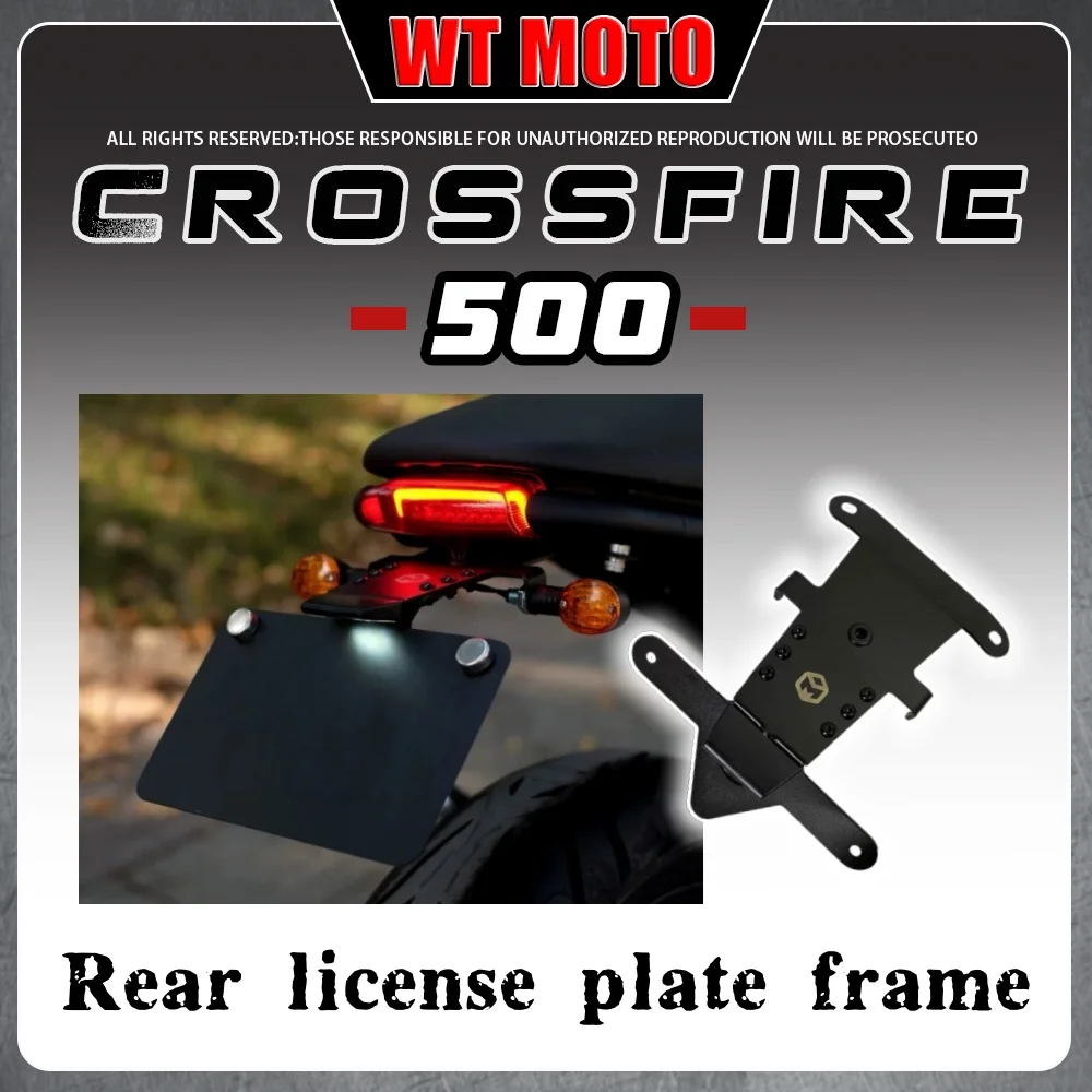 For BRIXTON CROSSFIRE 500 GK500 rear license plate holder, license plate bracket, short tail license plate bracket