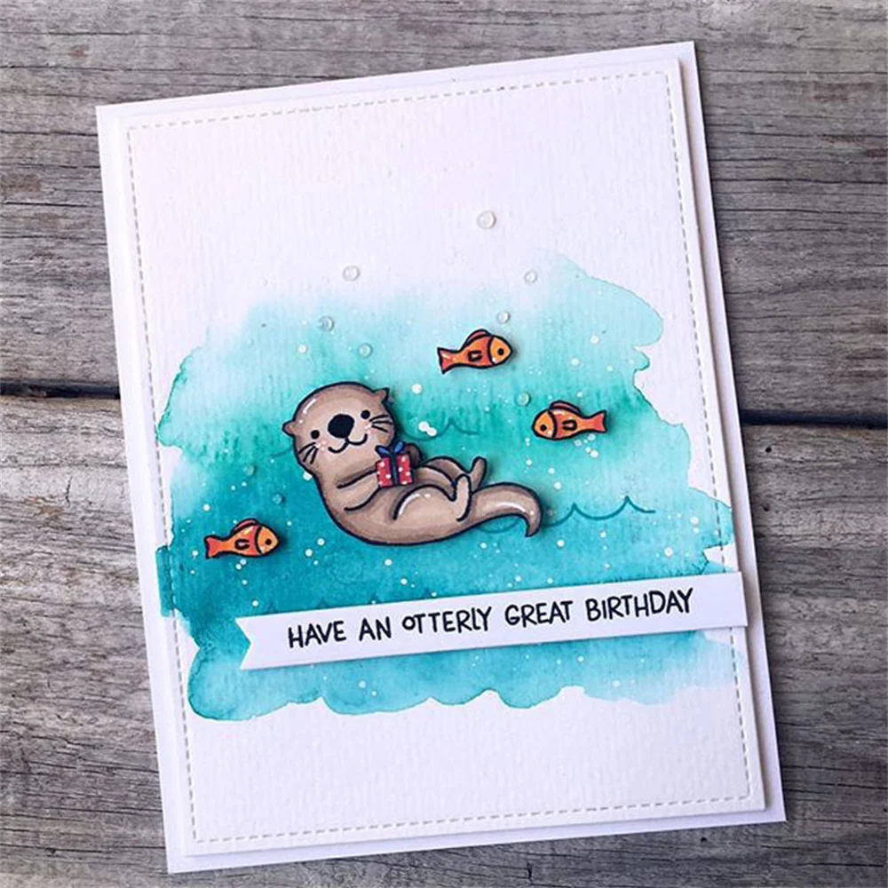 Little Animals Clear Stamps Sloth Elephant Crocodile Transparent Silicone Stamp For Scrapbooking DIY Craft Decoration Soft Stamp