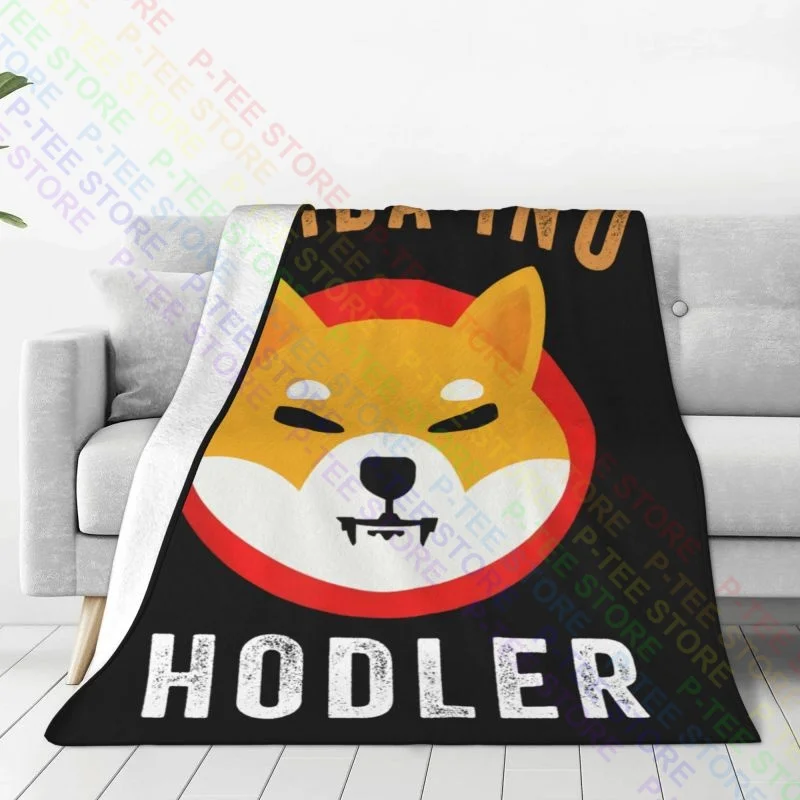 Shiba Inu Token Crypto Shib Coin Cryptocurrency Hodler Blanket Shaggy New Style Bedding Throws