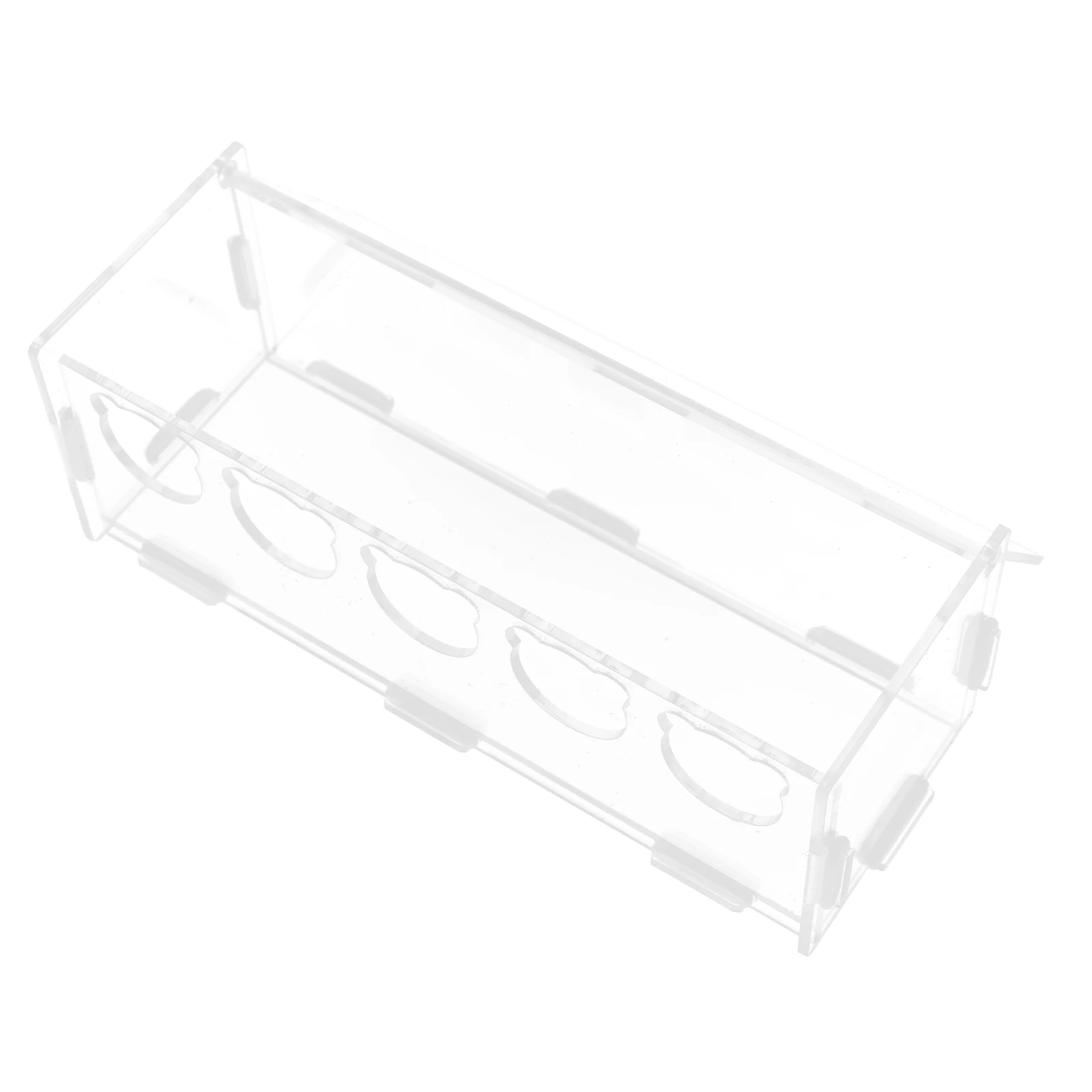 

Acrylic Pet Food Container Large Capacity Bird Feeder Transparent Hamster Grains to Clean Sanitary Daily Use