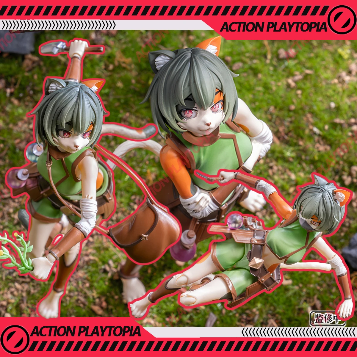 

Ladotoys Cat Tonia Tigris Era-002 Herbal Ist Ver Фигурка Модель Травы Calico Cat Girl Аниме Mystic Land Toys Collect Gifts