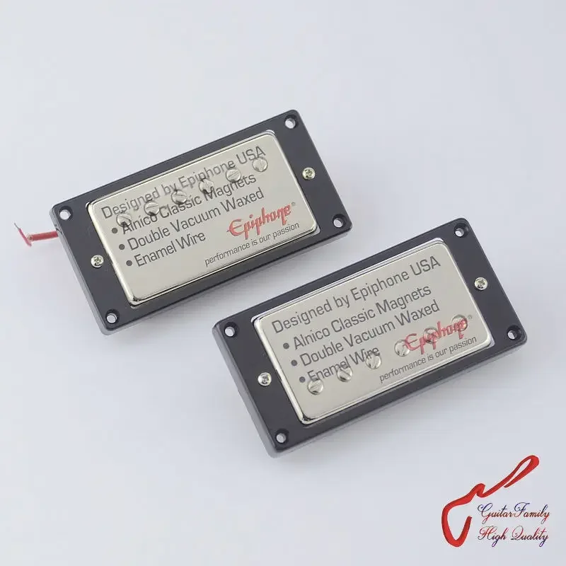 1 Set Original Genuine  400 Electric Guitar Alnico Bar Humbucker Pickup   Nickel Cover MADE IN KOREA