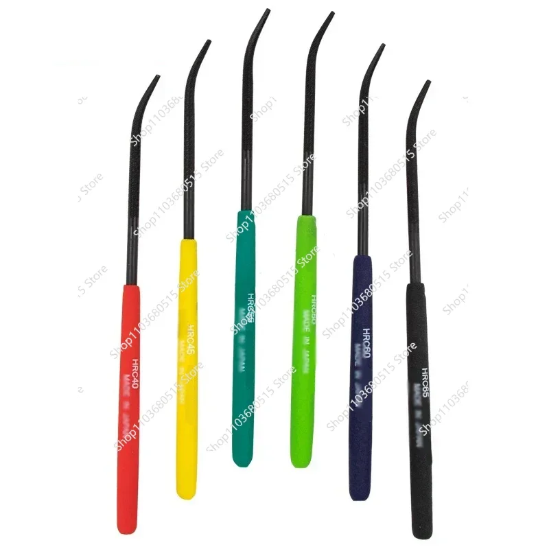 HRC 40 65 Durable Steel Filing Tool Set Fine Tooth 6 PCS Polishing Shaping Metalworking High Quality