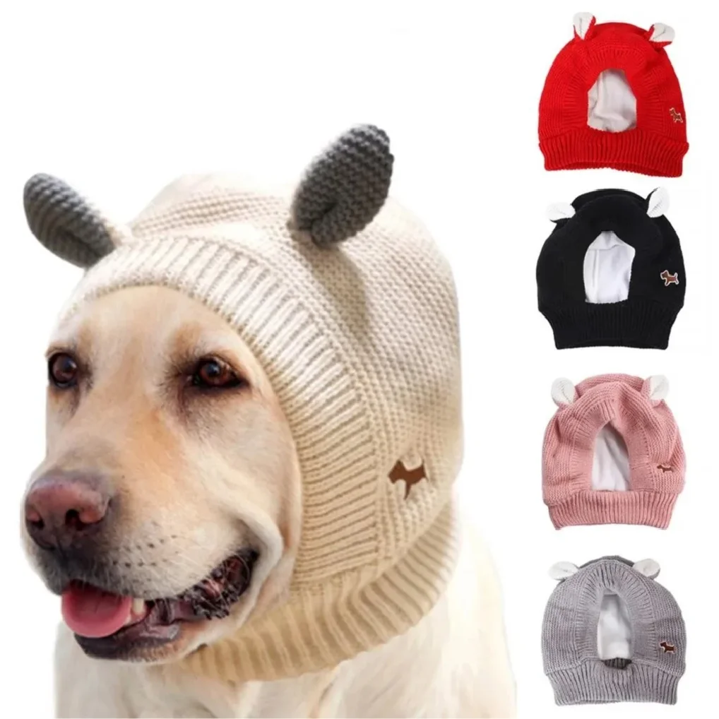 

Soft Dog Ear Cover Pet Noise-proof Hat Earmuff Head Wrap for Bathing Grooming Decompress Tool Accessories