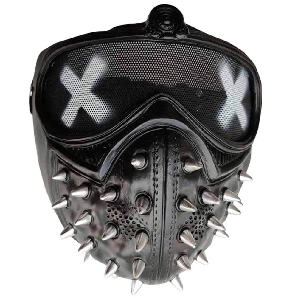 

Hot Game Wrench Mask Men's Punk Rivets Studded Cosplay Mask